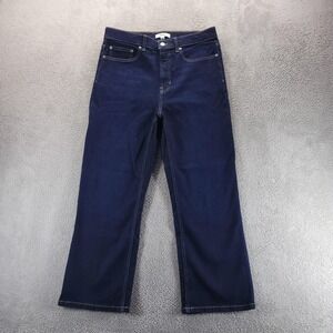 Spanx Jeans Womens 16 Blue Kick Flare Cropped High Rise SPANXsculpt 21379R Denim